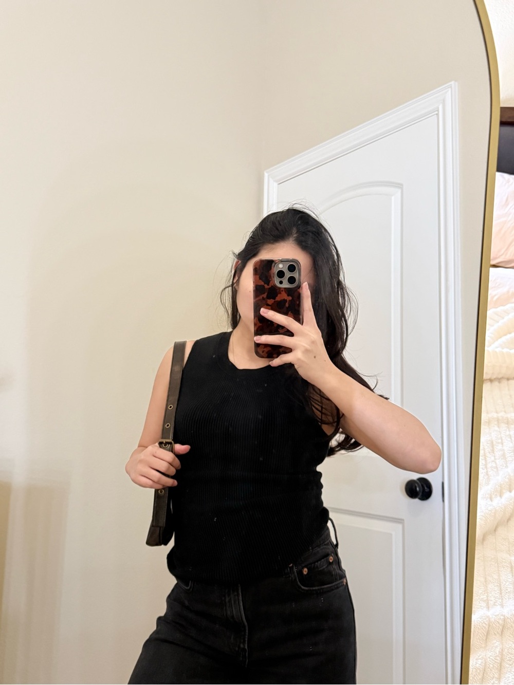 Abercrombie & Fitch Black Ribbed Sleeveless Tank